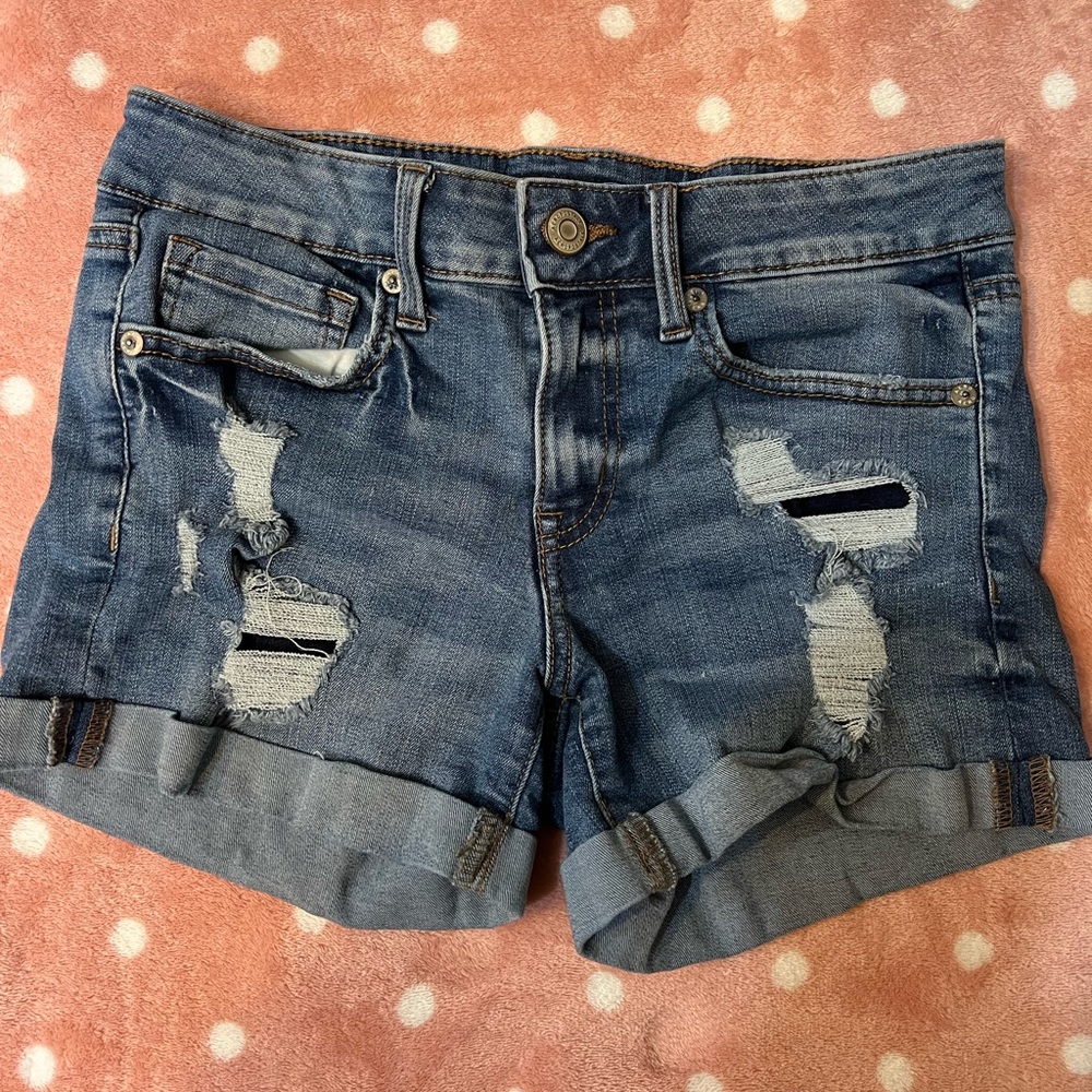 Aeropostale Low-Rise Midi Shorts